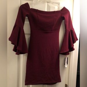 Teeze Me Burgundy Dress
